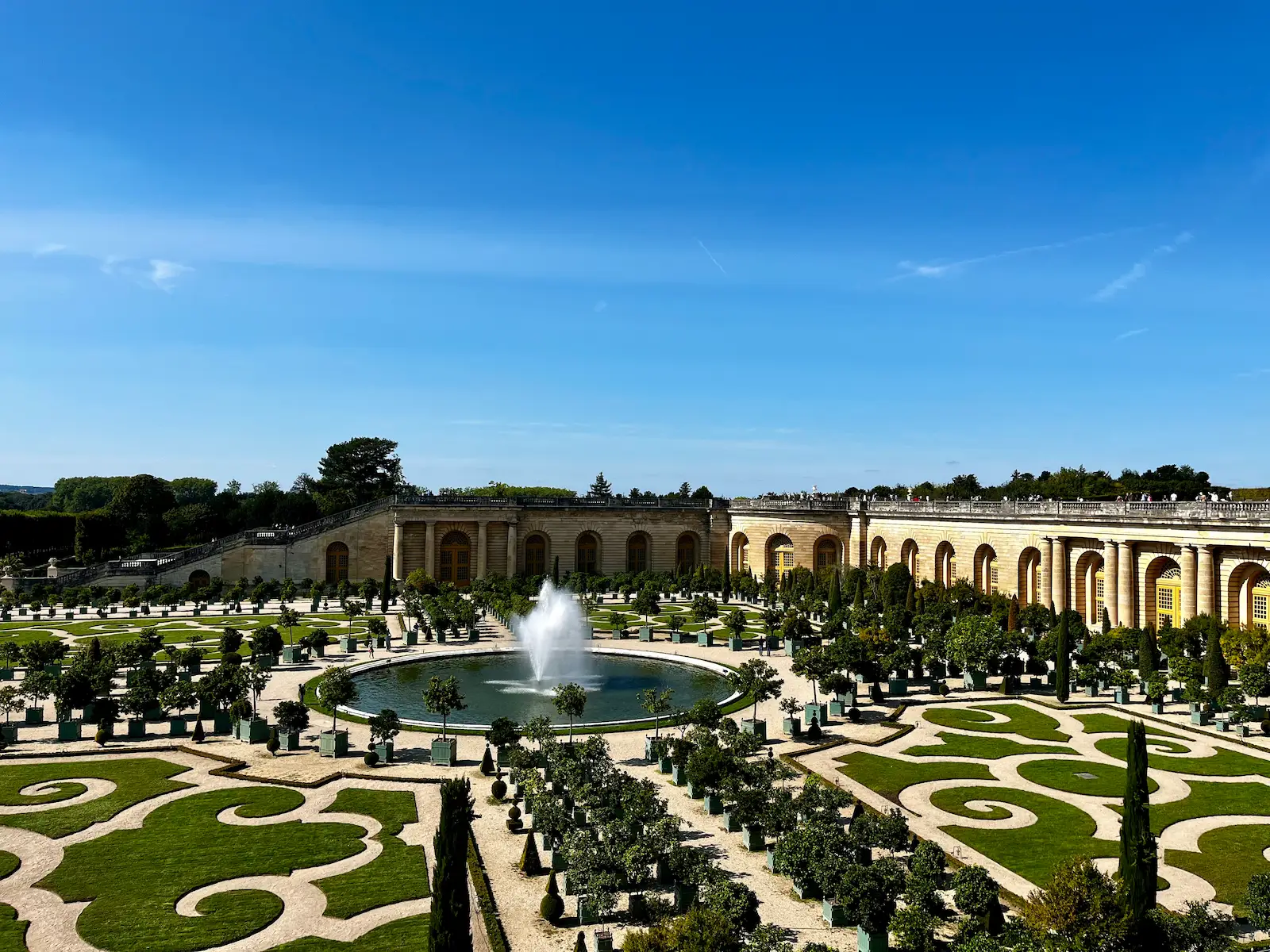 The Orangerie of the Château de Versailles and its orange trees