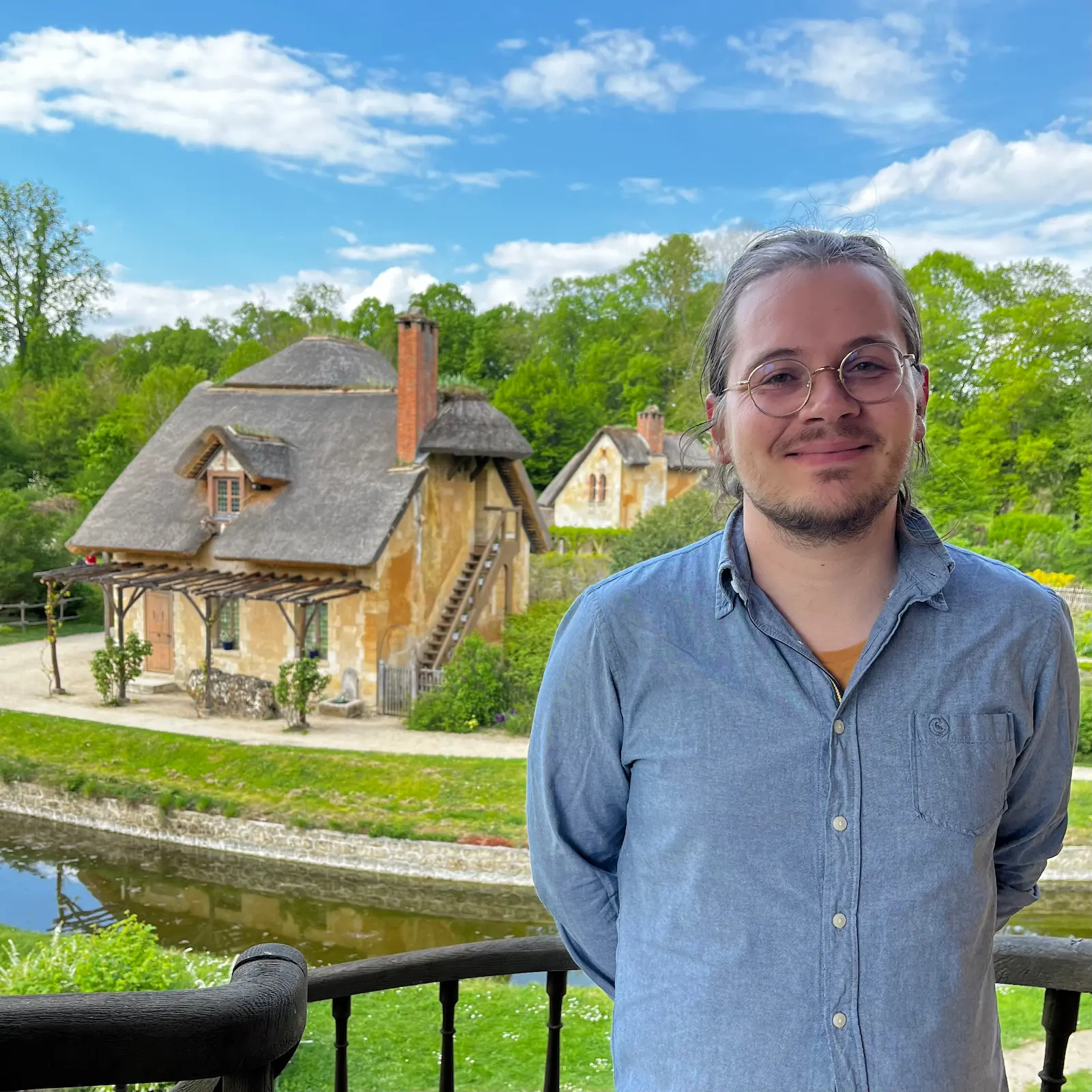 Simon at the Queen's Hamlet in Versailles